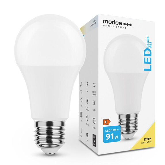 Modee Lighting LED žiarovka E27 13W 2700K A60