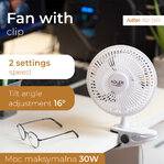 Adler AD7317 stolný ventilátor s klipom