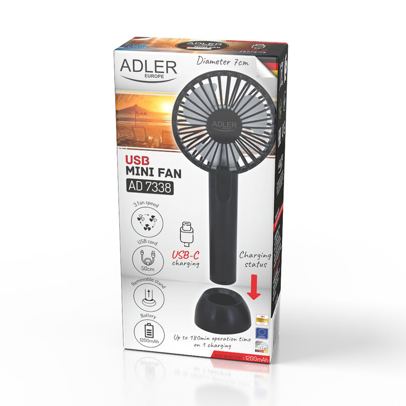 Adler AD7338 mini USB ventilátor
