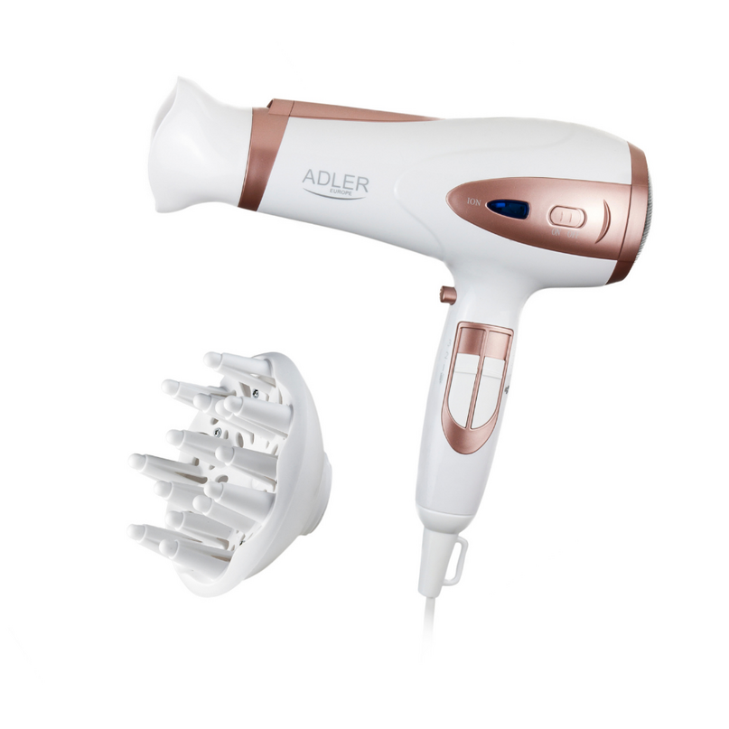 Adler AD 2248 fén na vlasy 2200W biely