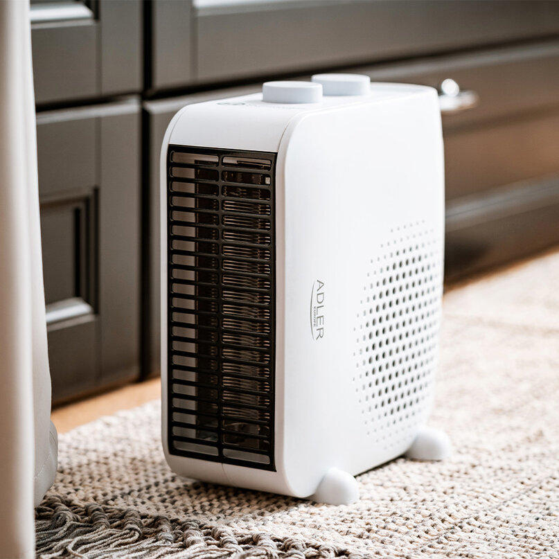 Adler AD 7725 teplovzdušný ventilátor biely