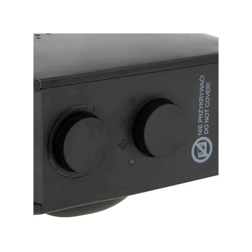 Adler AD 7725 teplovzdušný ventilátor čierny