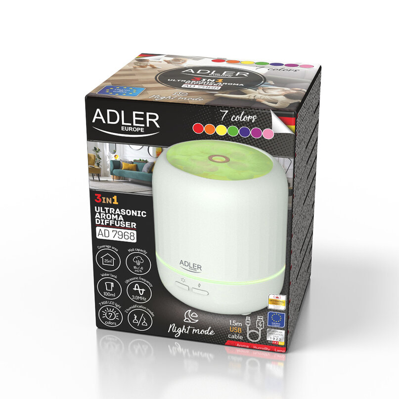 Adler AD 7968 ultrasonický aroma difuzér