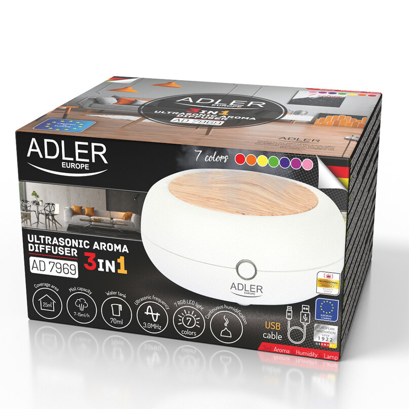 Adler AD 7969 ultrasonický aroma difuzér