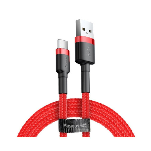 Baseus Cafule USB-A/C kábel 3A 1m červený (CATKLF-B09)