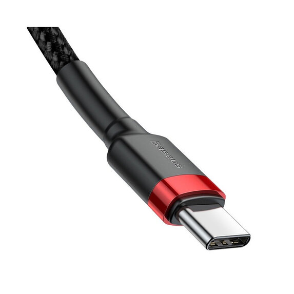 Baseus Cafule USB-C/C kábel PD 2.0 QC 3.0 60W 2m čierny (CATKLF-H91)