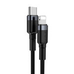 Baseus Cafule USB-C/Lightning 1m čierna/sivá PD 18W (CATLKLF-G1)