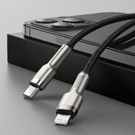 Baseus Cafule USB-C/Lightning 2m čierna PD 20W (CATLJK-B01)