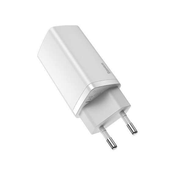 Baseus nabíjačka mobilných zariadení USB+C 65W QC biela