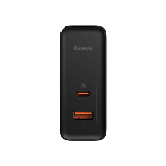 Baseus nabíjačka mobilných zariadení USB+ USB-C 100W +1m kábel čierna