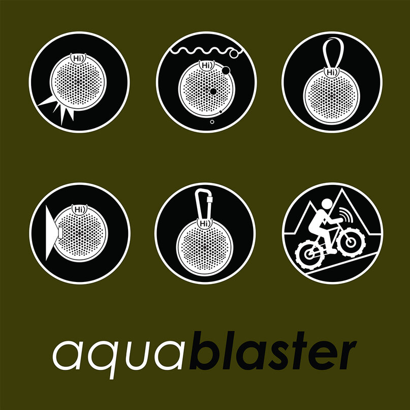 BOOMPODS Aquablaster zelený