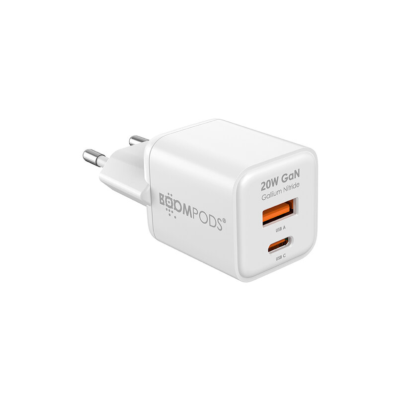BOOMPODS GaN PD3.0 20W nabíjačka biela
