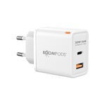 BOOMPODS GaN PD3.0 30W nabíjačka biela