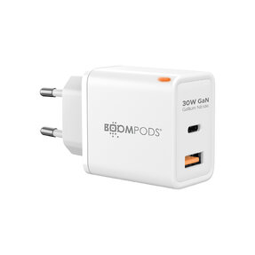 BOOMPODS GaN PD3.0 30W nabíjačka biela