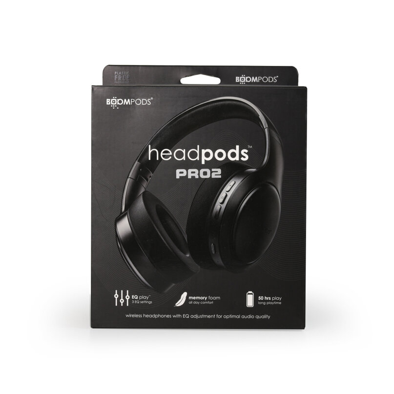 BOOMPODS Headpods Pro2 bezdrôtové slúchadlá čierne