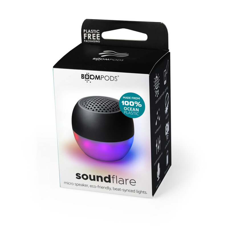 BOOMPODS Soundflare Ocean bezdrôtový reproduktor čierny