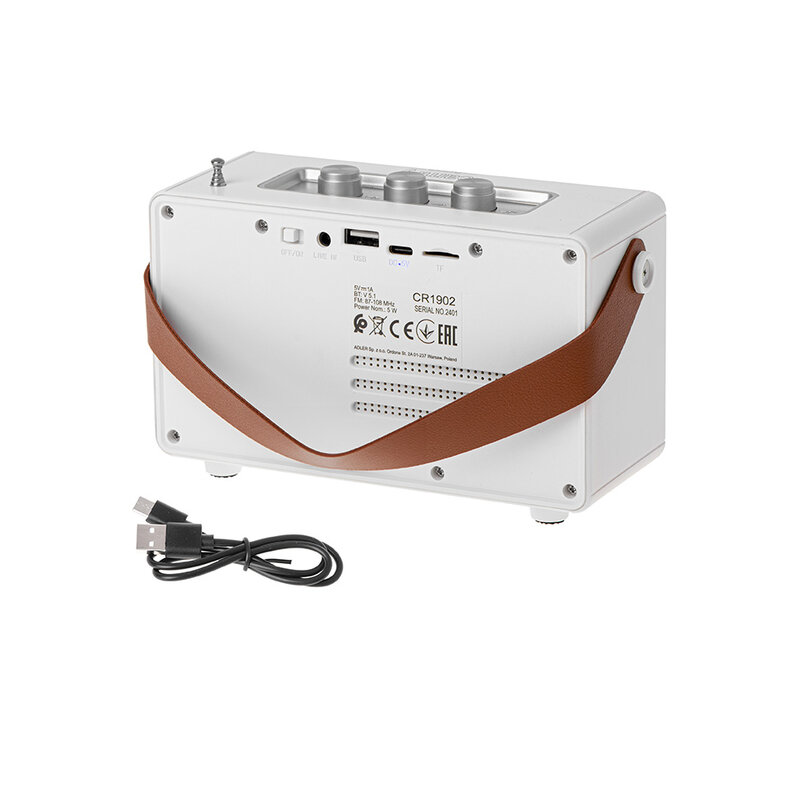 Camry CR 1902 bluetooth rádio biele