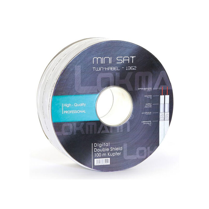 Koaxiálny kábel Lokmann 100dB Twin MINI Lokmann 100m