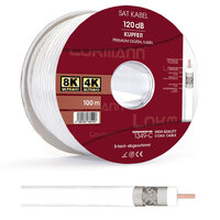 Koaxiálny kábel Lokmann 120dB s medeným jadrom