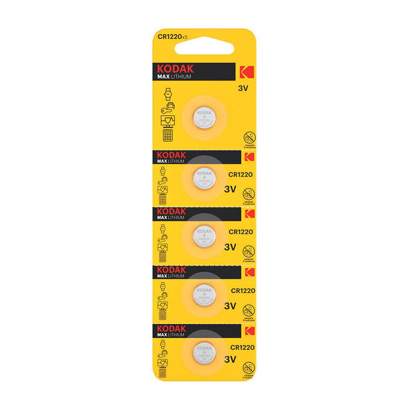 Kodak gombíková batéria CR1220 5ks 3V