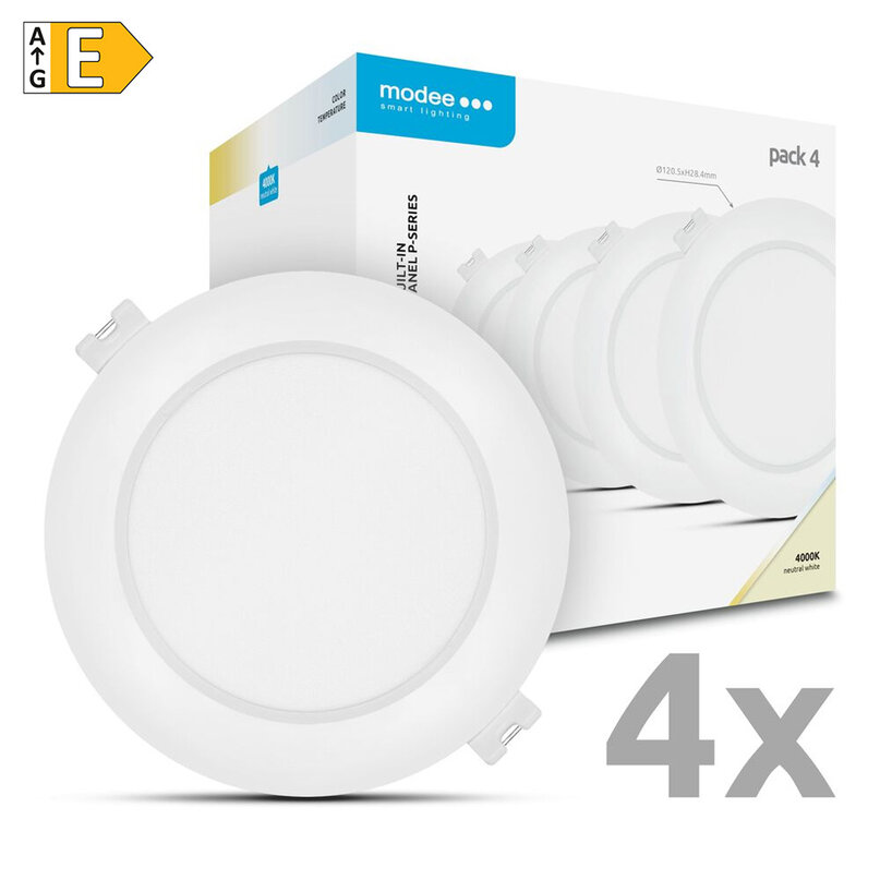Modee LED panel podhľadový 6W 4000K biely 660 lumenov 4ks