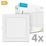 Modee LED panel podhľadový štvorec 18W 4000K biely 1980 lumenov 4ks