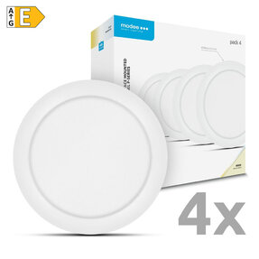 Modee LED stropný panel 24W 4000K biely 2640 lumenov 4ks