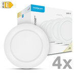 Modee LED stropný panel 6W 4000K biely 1320 lumenov 4ks