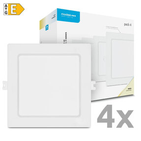Modee LED stropný panel štvorec 12W 4000K biely 1320 lumenov 4ks
