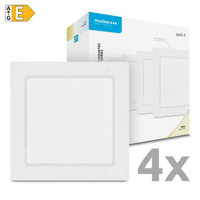 Modee LED stropný panel štvorec 18W 4000K biely 1980 lumenov 4ks