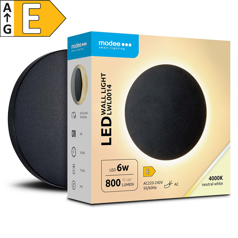 Modee LED svietidlo na stenu 6W 800 lumenov IP65 (LWL0014)