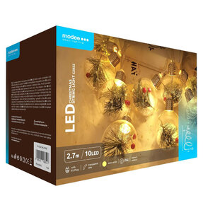 Modee Lighting LED dekorácia 10 LED 3 m teplá biela