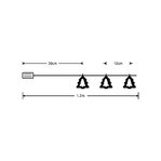 Modee Lighting LED dekorácia 10 LED 90 cm stromček 2xAA batérie