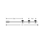 Modee Lighting LED dekorácia 10 LED 90cm balíčky 2xAA batérie