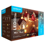 Modee Lighting LED dekorácia 10 LED 90cm domček 2xAA batérie