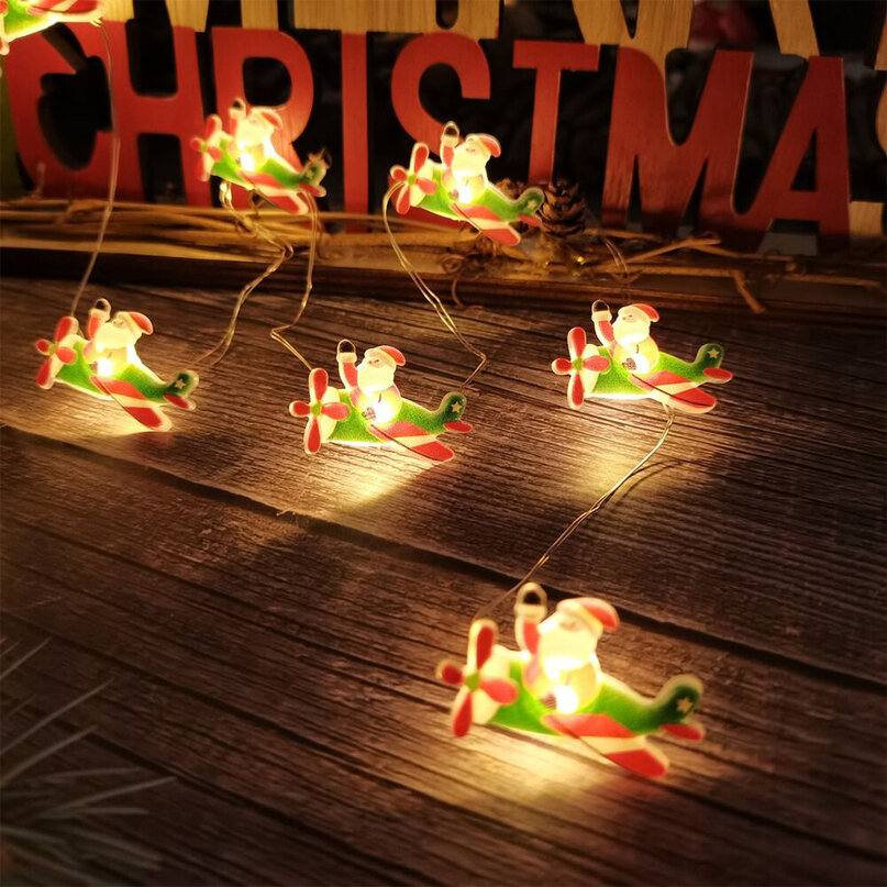 Modee Lighting LED dekorácia 10 LED 90cm lietadlo 2xAA batérie