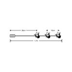 Modee Lighting LED dekorácia 10 LED 90cm mikuláš 2xAA batérie