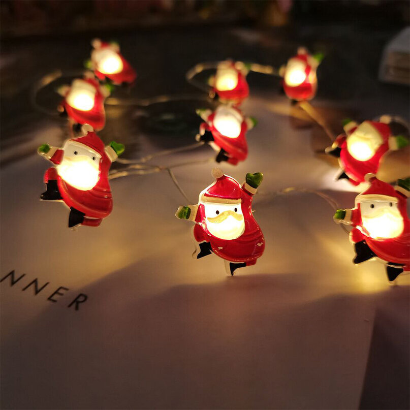 Modee Lighting LED dekorácia 10 LED 90cm mikuláš 2xAA batérie