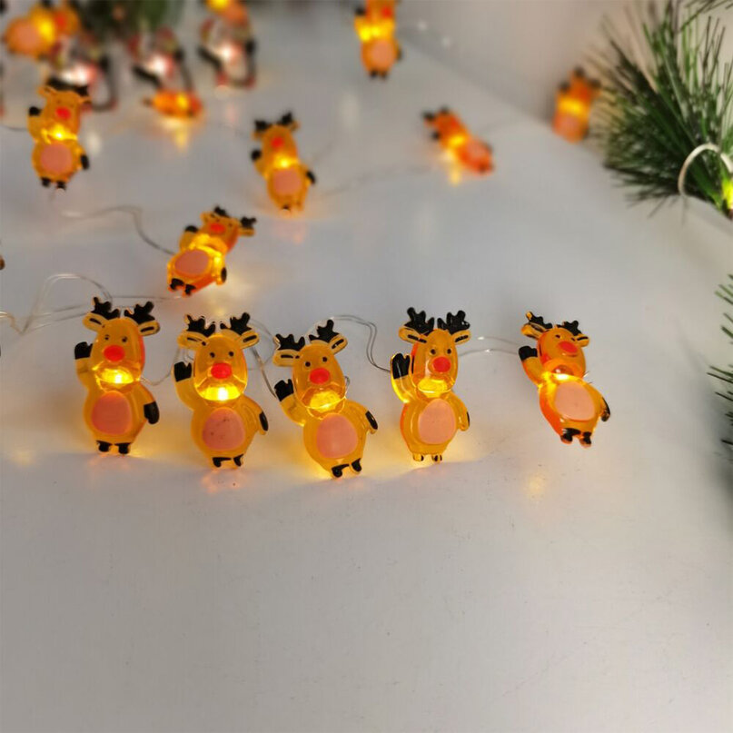 Modee Lighting LED dekorácia 10 LED 90cm sobík 2xAA batérie