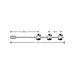 Modee Lighting LED dekorácia 10 LED 90cm zvončeky
