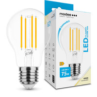 Modee Lighting LED Filament žiarovka E27 8W 4000K A60 stmievateľná (75W)