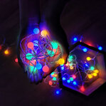 Modee Lighting LED vianočná reťaz 100 LED 10m multicolor bobule