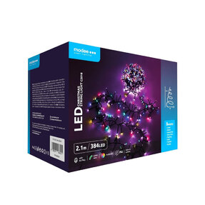 Modee Lighting LED vianočná reťaz 384 LED 2,1m multicolor