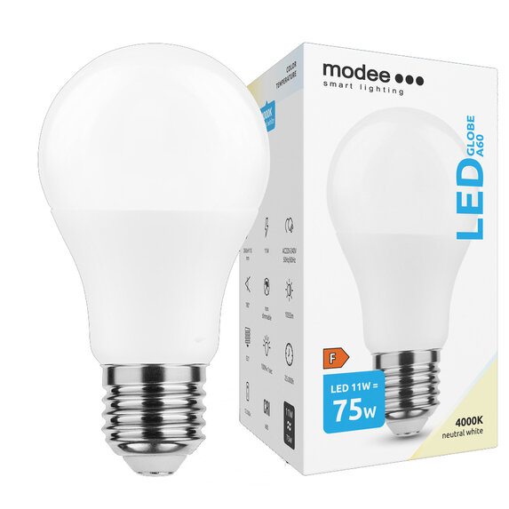 Modee Lighting LED žiarovka E27 11W 4000K A60