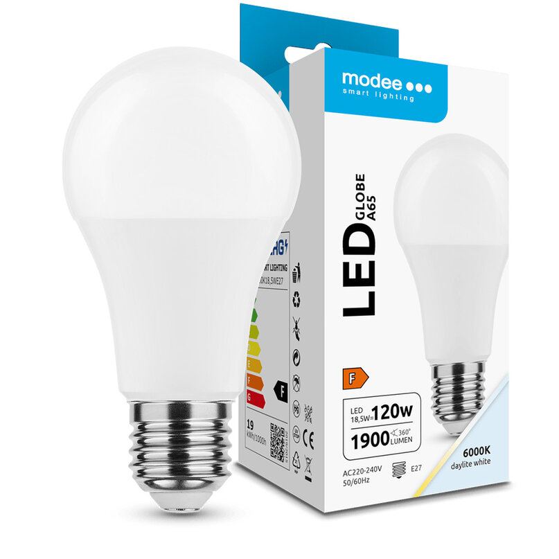 Modee Lighting LED žiarovka E27 18,5W 6000K A65 (120W)