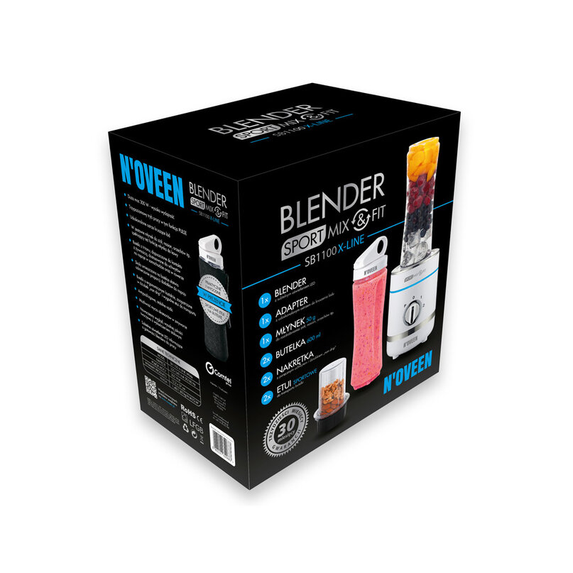 NOVEEN Sport Mix & Fit SB1100 Xline smoothie mixér biely