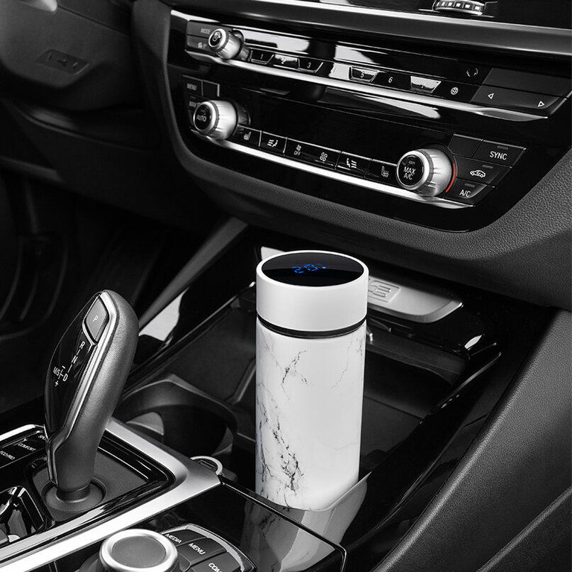 NOVEEN TB2319 termoska s displejom 450 ml mramorovaná