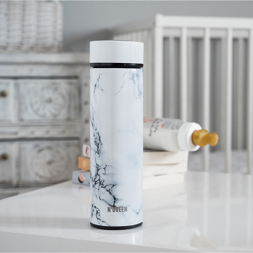 NOVEEN TB2319 termoska s displejom 450 ml mramorovaná