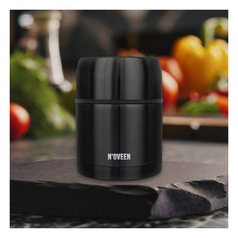 NOVEEN TB935 termoska na obedy 470ml čierna