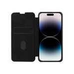 Ochranný kryt Nillkin Qin Leather Pro pre iPhone 14 PRO MAX čierny